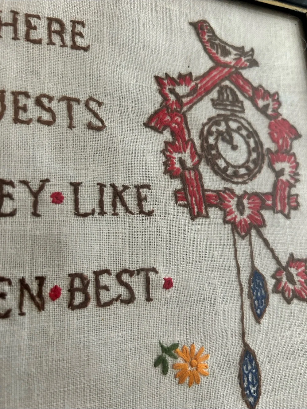 Hand-Embroidered Kitchen Wall Art - Multicolor